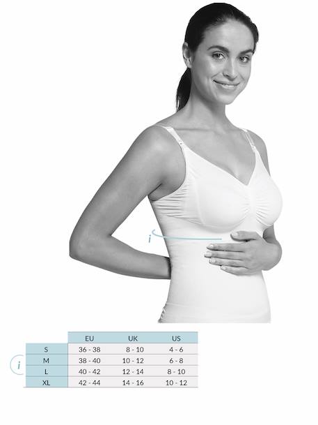 Sujetador para embarazo y lactancia acolchado sin costuras CARRIWELL NEGRO OSCURO LISO 