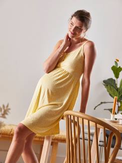 Ropa Premamá-Vestidos embarazo-Vestido corto con tirantes finos para embarazo y lactancia
