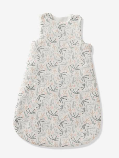 Saquito sin mangas de gasa de algodón personalizable Bajo el Océano AZUL CLARO ESTAMPADO 
