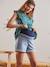 Short de denim estilo 'paperbag' para embarazo AZUL MEDIO LISO 