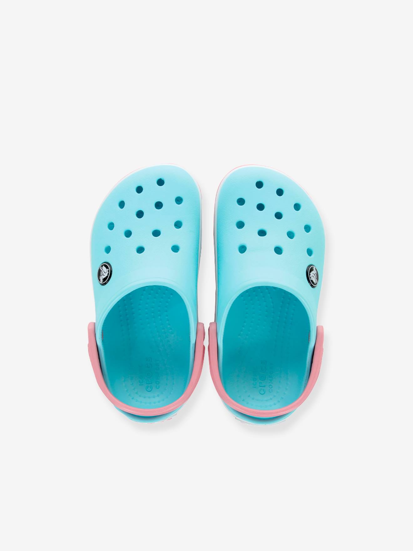 Zuecos bebé Crocband Clog T CROCS™ rosa claro liso - Crocs