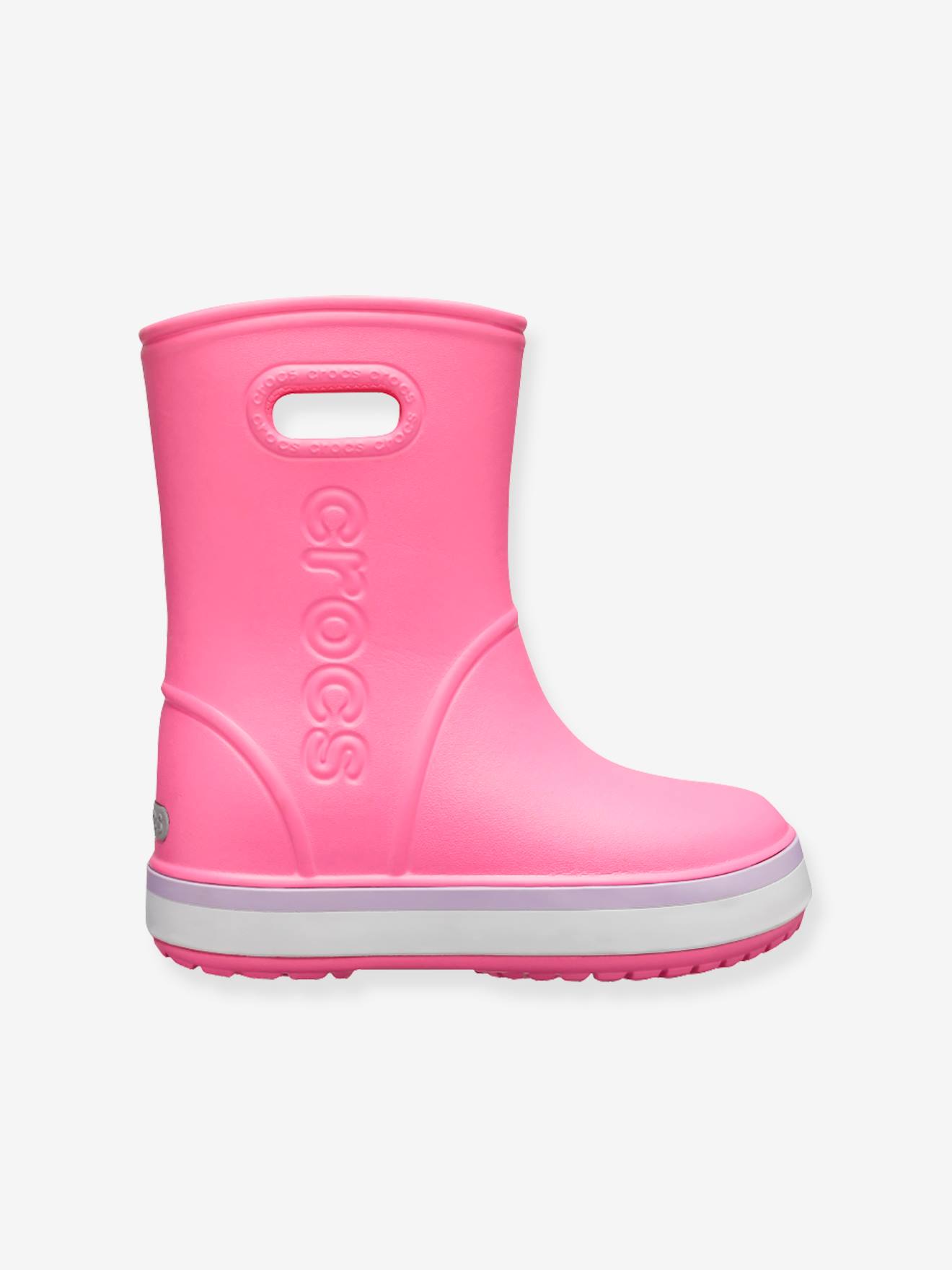 capacidad Rocío Plausible Botas de agua Crocband Rain Boot K CROCS™ para niño/a rosa claro liso -  Crocs