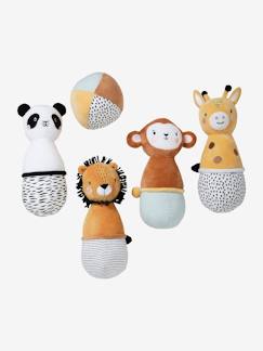 Juguetes- Primera edad-Doudous, peluches y juguetes de tejido-Juego de bolos de tejido Tanzania