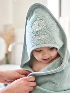 Bebé-Capa de baño + manopla de baño personalizable Oeko-Tex®