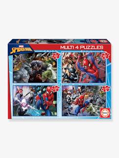 Juguetes-Juegos educativos-4 Puzzles Progresivos Spiderman - EDUCA