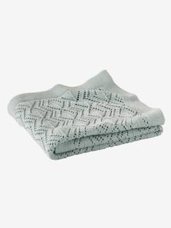 Textil Hogar y Decoración-Ropa de cuna-Manta de punto calado de algodón orgánico