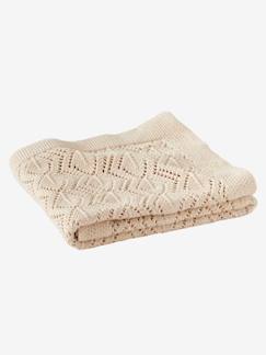 Textil Hogar y Decoración-Ropa de cuna-Mantas, edredones-Manta de punto calado de algodón orgánico
