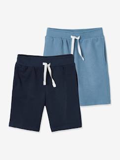 Niño-Shorts y bermudas-Pack de 2 bermudas de felpa para niño