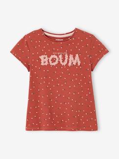 Niña-Camisetas-Camiseta con flores en relieve, para niña