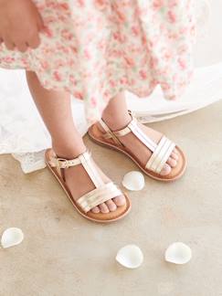Calzado-Sandalias de piel para niña