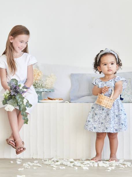 Vestido de flores de fiesta para bebé