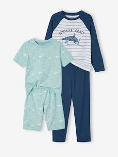 Niño-Pijamas -Lote pijama + pijama con short Océano Oeko-Tex®, para niño
