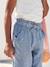 Pantalón pesquero de gasa de algodón estampado de flores, para niña AZUL MEDIO ESTAMPADO+BLANCO MEDIO ESTAMPADO+crudo+rosado 