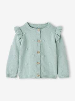 Bebé-Sudaderas, jerséis y chaquetas de punto-Cárdigan de punto con relieve, para bebé