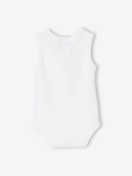Pack de 5 bodies sin mangas de interlock, para bebé BLANCO CLARO BICOLOR/MULTICOLO 