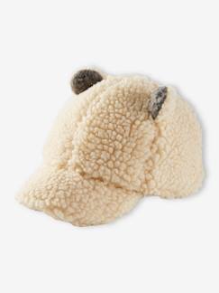 Bebé-Accesorios-Sombreros-Gorra de oso de sherpa para bebé