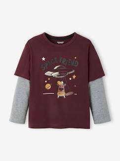 Niño-Camisetas y polos-Camisetas-Camiseta efecto 2 en 1, niño