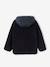 Chaqueta con capucha y cremallera de sherpa, para niño AZUL MEDIO LISO CON MOTIVOS 