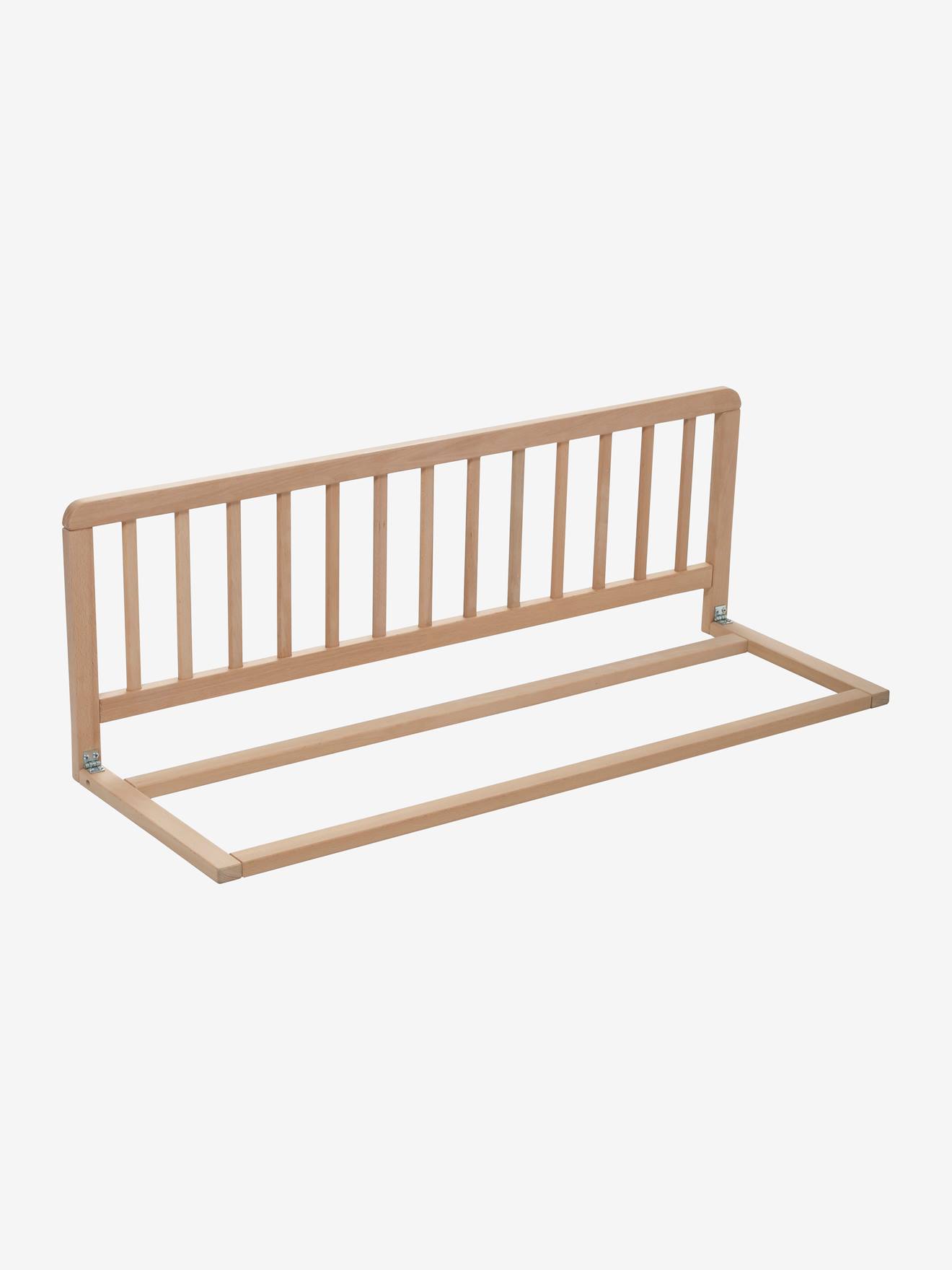 Barrera de cama de madera beige claro liso - Vertbaudet