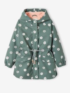 Niña-Abrigos y chaquetas-Chubasqueros y trench-Chubasquero con capucha y lunares mágicos, para niña