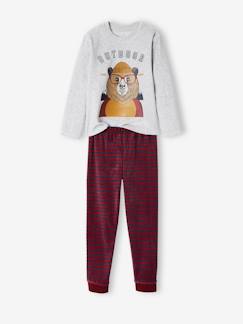 Pijama "oso" de terciopelo, para niño