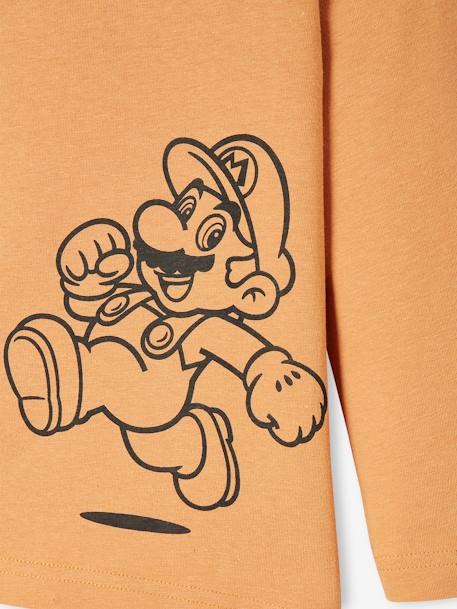 Camiseta de manga larga Super Mario® AMARILLO OSCURO LISO CON MOTIV 
