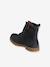 Botines de piel con cordones y cremallera, para niña AZUL OSCURO LISO+MARRON MEDIO LISO CON MOTIVOS+VERDE MEDIO LISO CON MOTIVOS 