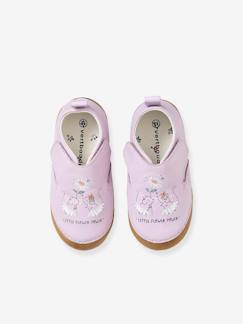 Calzado-Calzado bebé (17-26)-Zapatillas de casa de piel ligera, para bebé niña