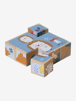 Juguetes-Juegos educativos-Puzzle cubos animales de madera FSC®