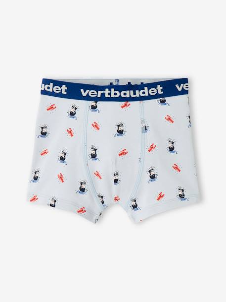 Pack de 3 boxers stretch Marineros, niño AZUL CLARO ESTAMPADO 