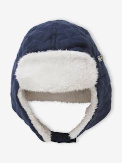 Niño-Accesorios-Gorros, bufandas, guantes-Chapka acolchada con interior sherpa para niño