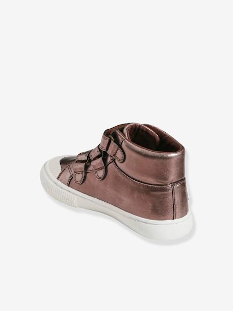 Zapatillas de caña alta con pieza autoadherente, niña AZUL OSCURO METALIZADO+ROSA OSCURO METALIZADO 