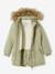 Parka con capucha de lunares irisados con relleno de poliéster reciclado, para niña ROSA CLARO ESTAMPADO+VERDE MEDIO ESTAMPADO+VERDE OSCURO ESTAMPADO 