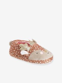 Calzado-Calzado niña (23-38)-Zapatillas y Patucos-Zapatillas de casa estilo peluche con motivo cervatilla, para niña