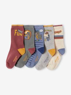 Niño-Ropa interior-Lote de 5 pares de calcetines "fun", niño