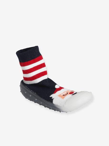 Zapatillas de casa infantiles estilo calcetines antideslizantes de Navidad  