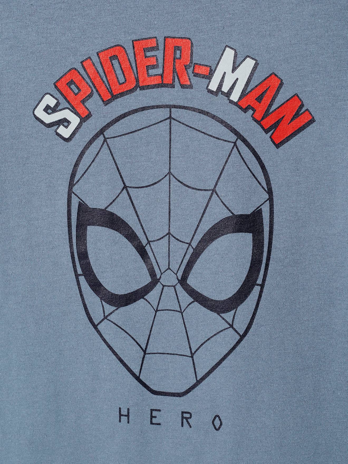 Camiseta de manga larga Spider-Man® azul claro liso con motivos - Spiderman