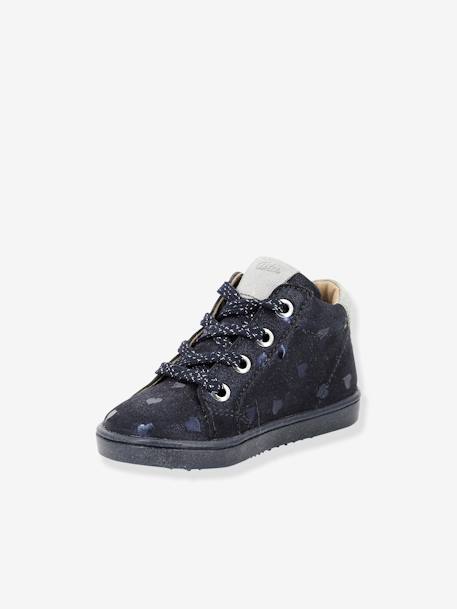 Botines de piel Wouhou ASTER® azul marino+negro 