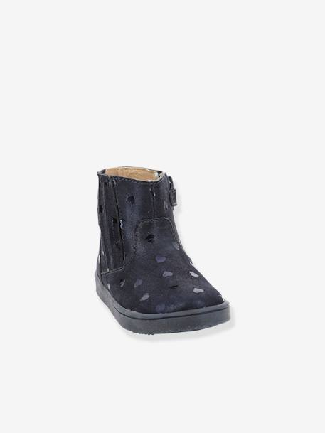 Botines de piel Welsea ASTER® azul marino+negro 