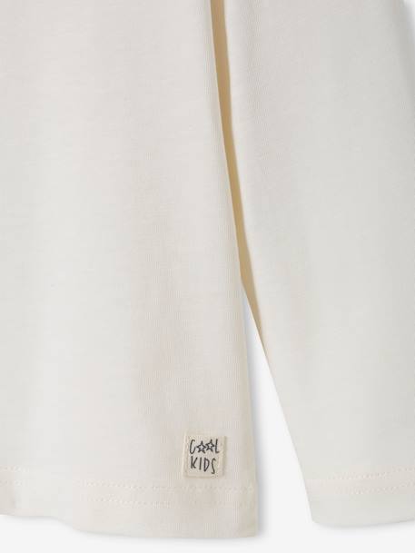 Camiseta personalizable, de manga larga para niño AZUL MEDIO LISO CON MOTIVOS+BEIGE CLARO LISO CON MOTIVOS+MARRON CLARO LISO CON MOTIVOS+MARRON OSCURO LISO CON MOTIVOS+VERDE MEDIO LISO CON MOTIVOS 