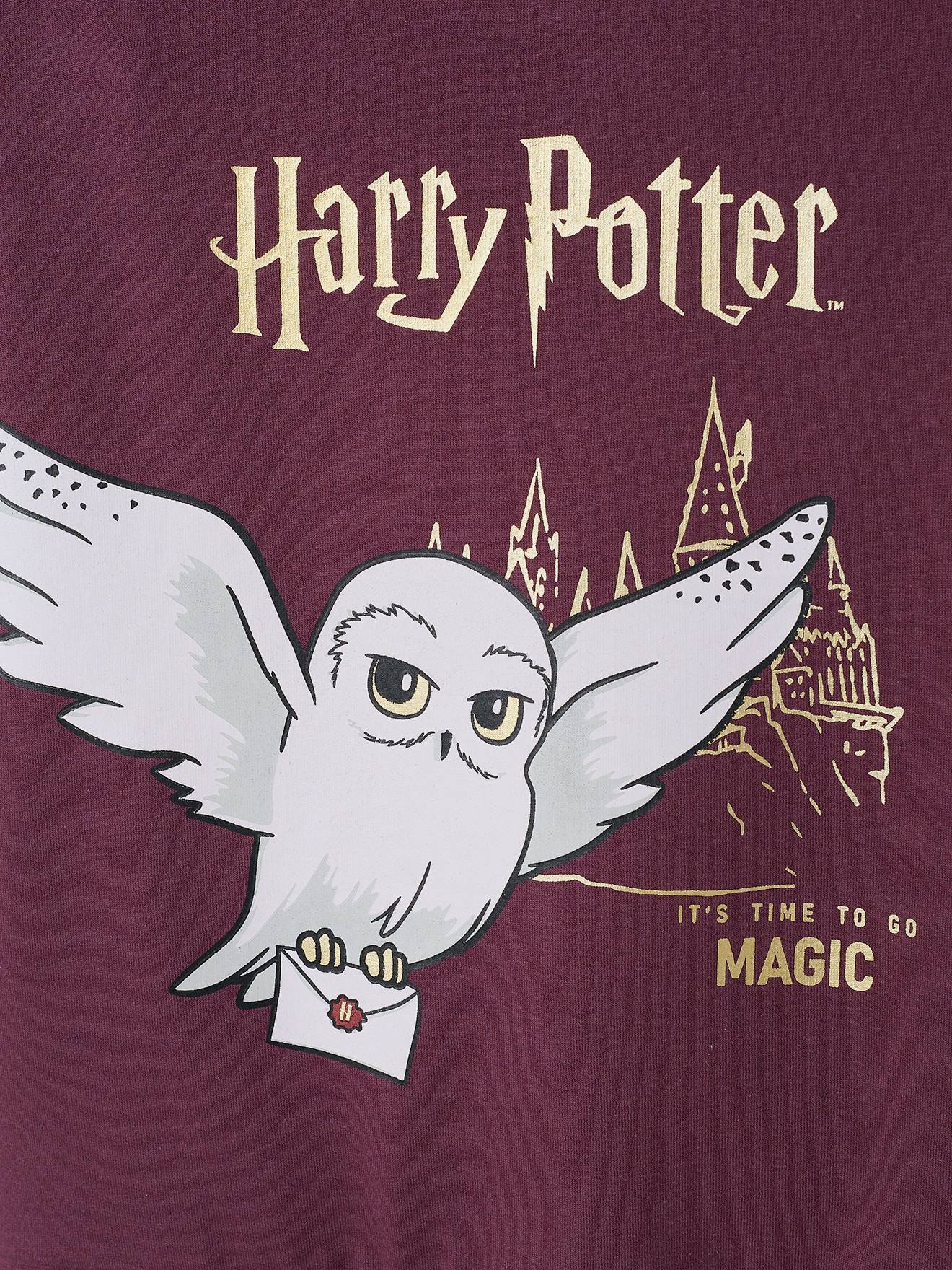 Sudadera Harry Potter® violeta oscuro liso con motivo - Harry Potter