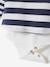 Camiseta de estilo marinero body bebé de manga larga crudo 