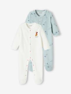 Bebé-Pijamas-Pack de 2 peleles de terciopelo, bebé