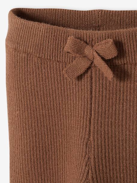 Leggings de punto tricot, para bebé BEIGE MEDIO LISO+GRIS OSCURO JASPEADO+MARRON OSCURO LISO 