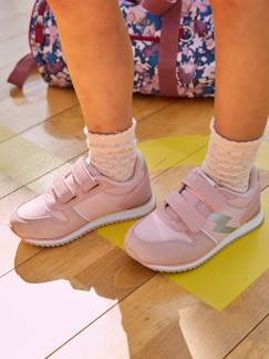 Calzado-Calzado niña (23-38)-Zapatillas con tiras autoadherentes estilo running, para niña