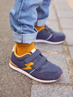 Calzado-Calzado niño (23-38)-Zapatillas-Zapatillas con tiras autoadherentes estilo running, para niño