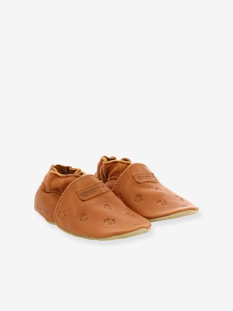 Zapatillas de casa de piel ligera Mywood ROBEEZ©, bebé marrón 