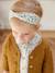 Conjunto de 3 prendas, camiseta, short de pana y cinta del pelo, para bebé niña AZUL OSCURO LISO+VERDE OSCURO LISO 