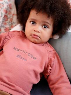 Bebé-Sudaderas, jerséis y chaquetas de punto-Sudadera de felpa personalizable, para bebé