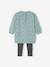Conjunto de vestido + legging para bebé personalizable ROSA MEDIO ESTAMPADO+verde agua+VERDE MEDIO ESTAMPADO 